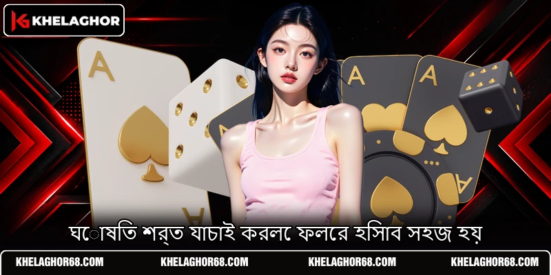 ঘোষিত শর্ত যাচাই করলে ফলের হিসাব সহজ হয় ঘোষিত শর্ত যাচাই করলে ফলের হিসাব সহজ হয়