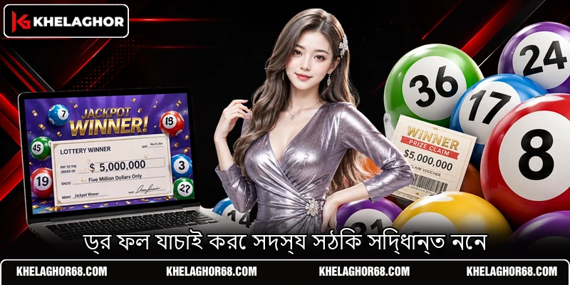 ড্র ফল যাচাই করে সদস্য সঠিক সিদ্ধান্ত নেন ড্র ফল যাচাই করে সদস্য সঠিক সিদ্ধান্ত নেন