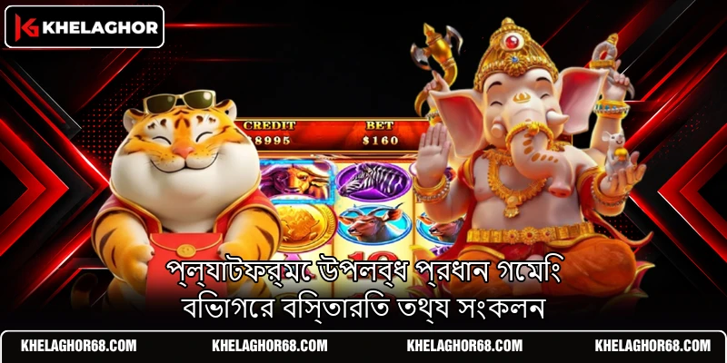 প্ল্যাটফর্মে উপলব্ধ প্রধান গেমিং বিভাগের বিস্তারিত তথ্য সংকলন প্ল্যাটফর্মে উপলব্ধ প্রধান গেমিং বিভাগের বিস্তারিত তথ্য সংকলন