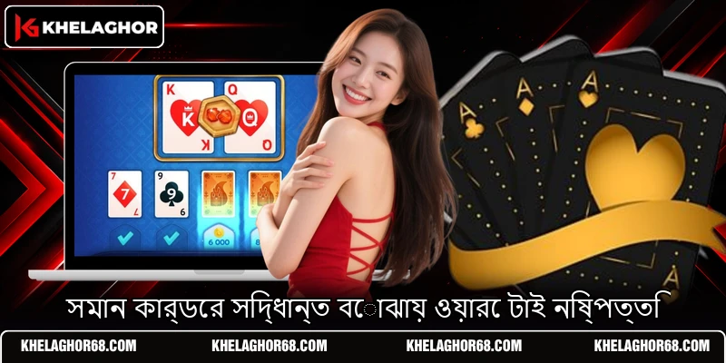 সমান কার্ডের সিদ্ধান্ত বোঝায় ওয়ারে টাই নিষ্পত্তি সমান কার্ডের সিদ্ধান্ত বোঝায় ওয়ারে টাই নিষ্পত্তি